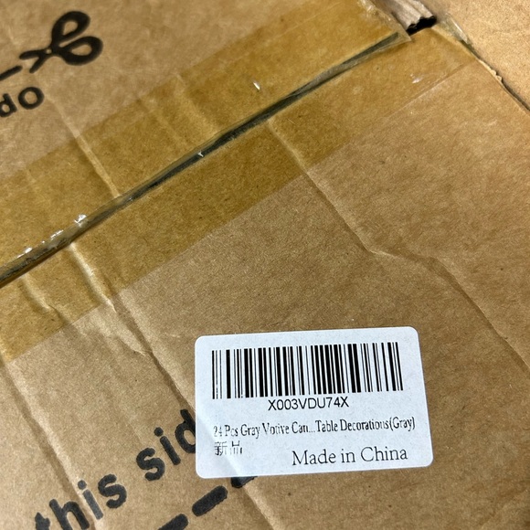 24 pk smoke gray votive candleholders - Picture 5 of 7